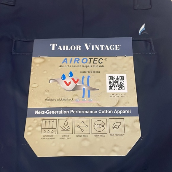 Tailor Vintage Men’s SZ 38 Luxe-performance Navy Blue 4 Pocket Shorts NWT - Picture 10 of 16